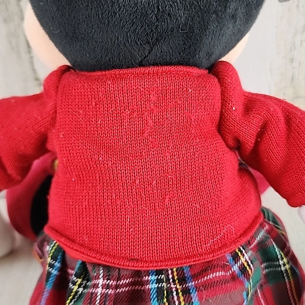 Disney Minnie Mouse Disney Store Holiday 2016 plaid skirt and bow